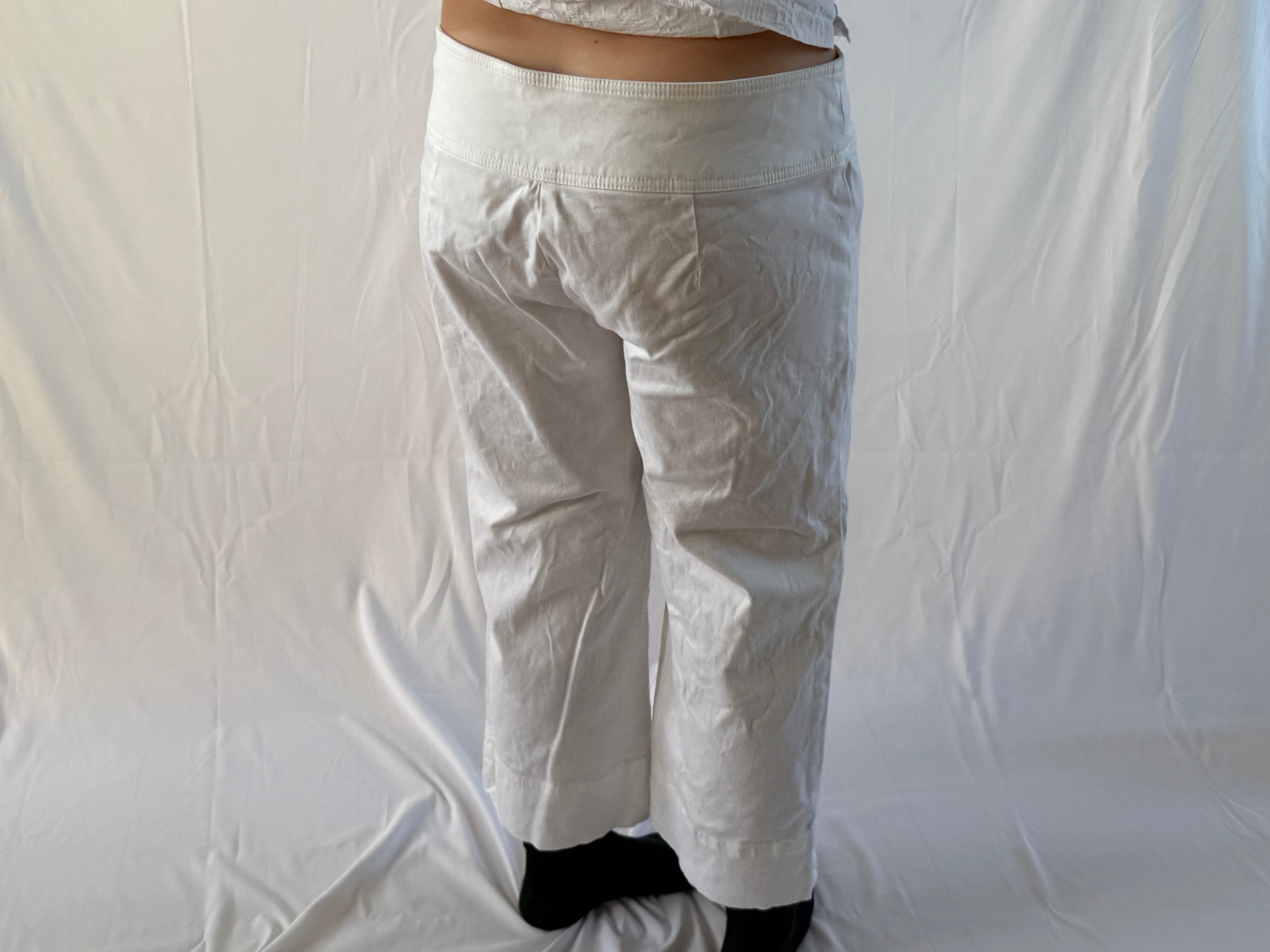 Hvide capris