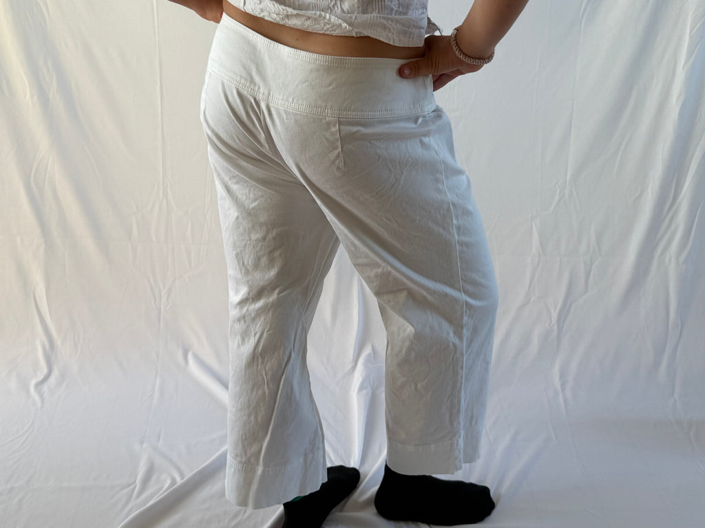 Hvide capris