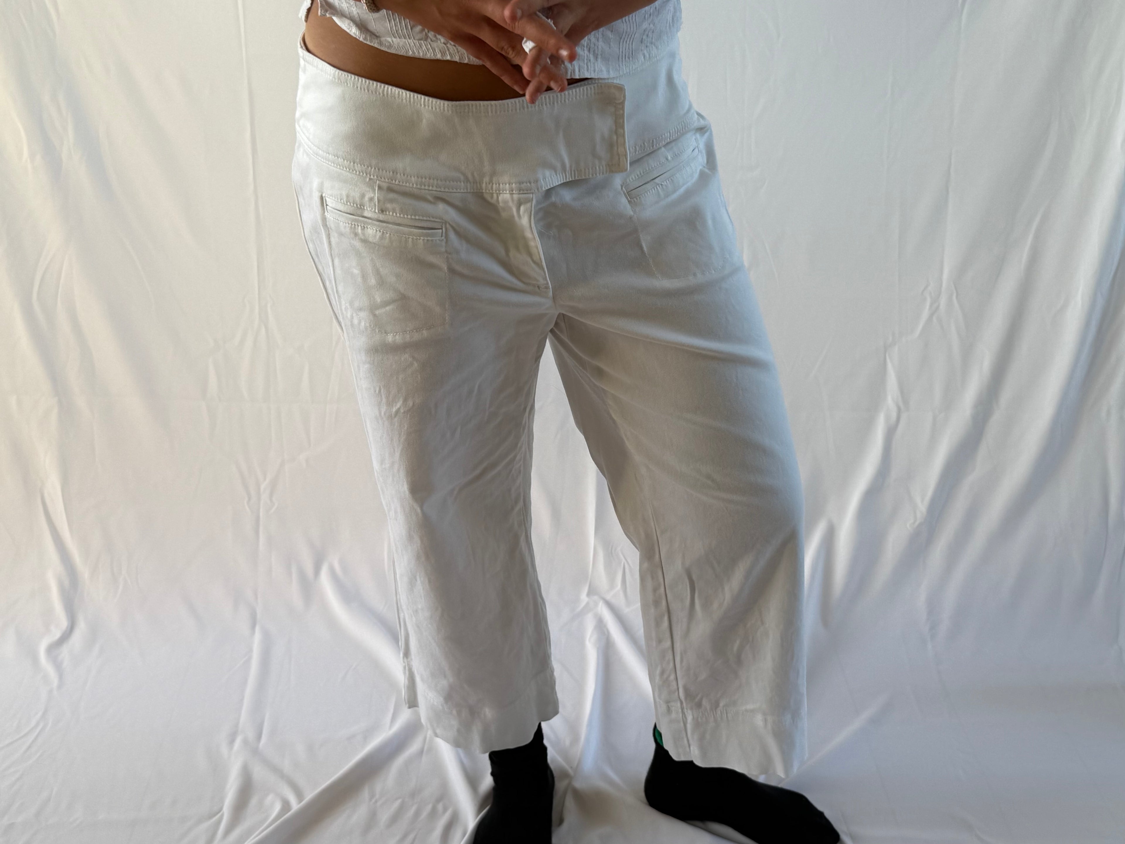 Hvide capris
