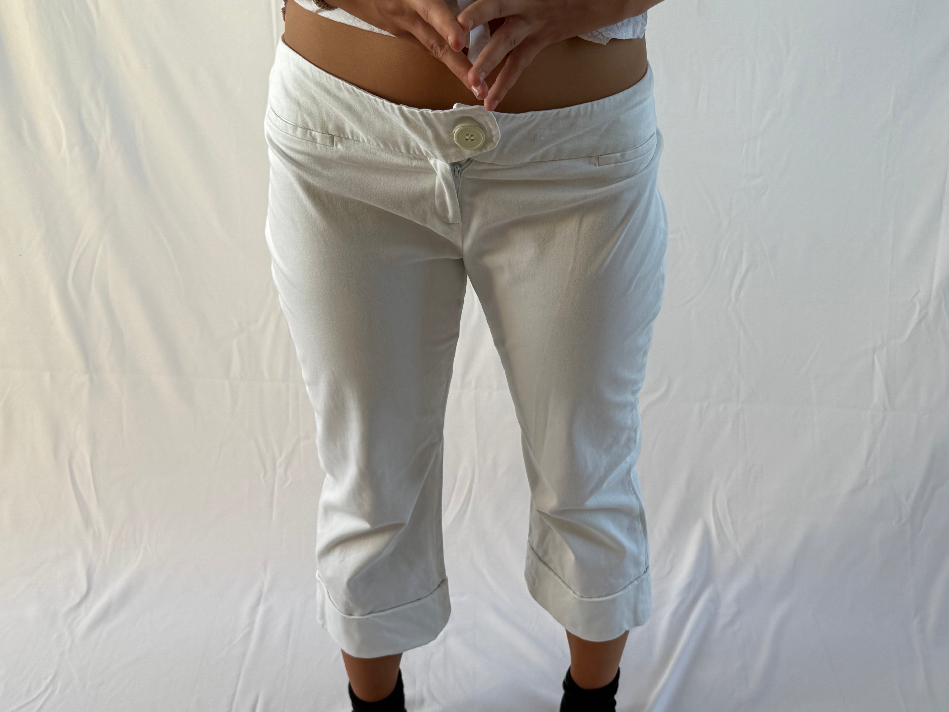 Hvide capris