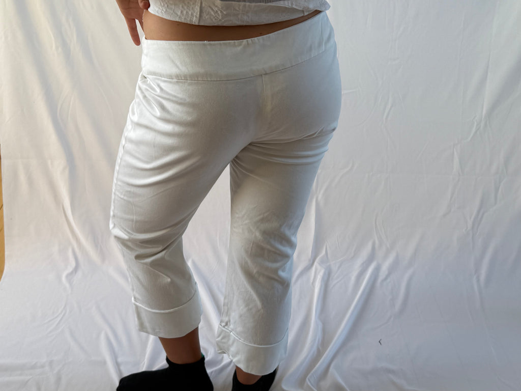 Hvide capris