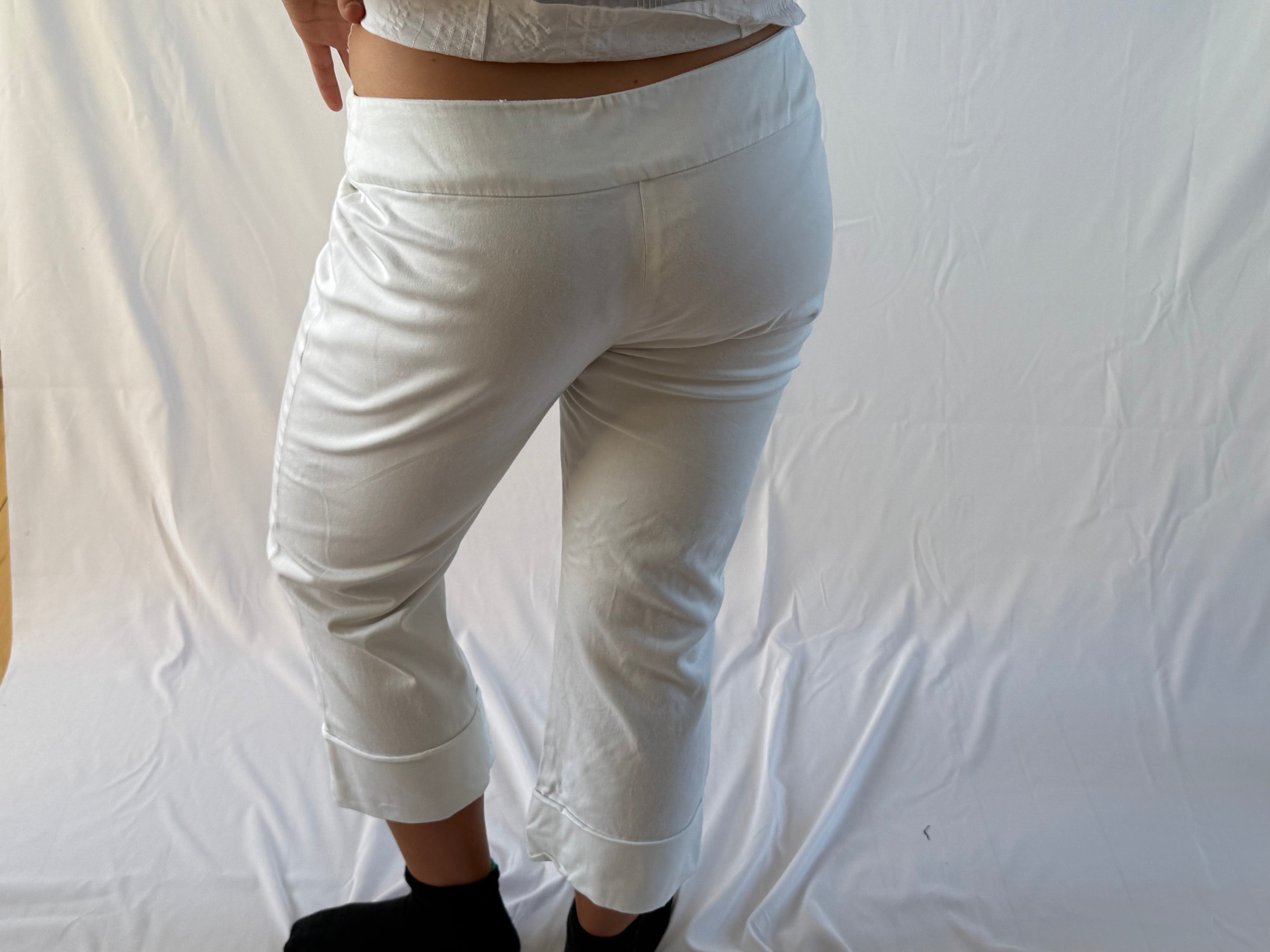 Hvide capris
