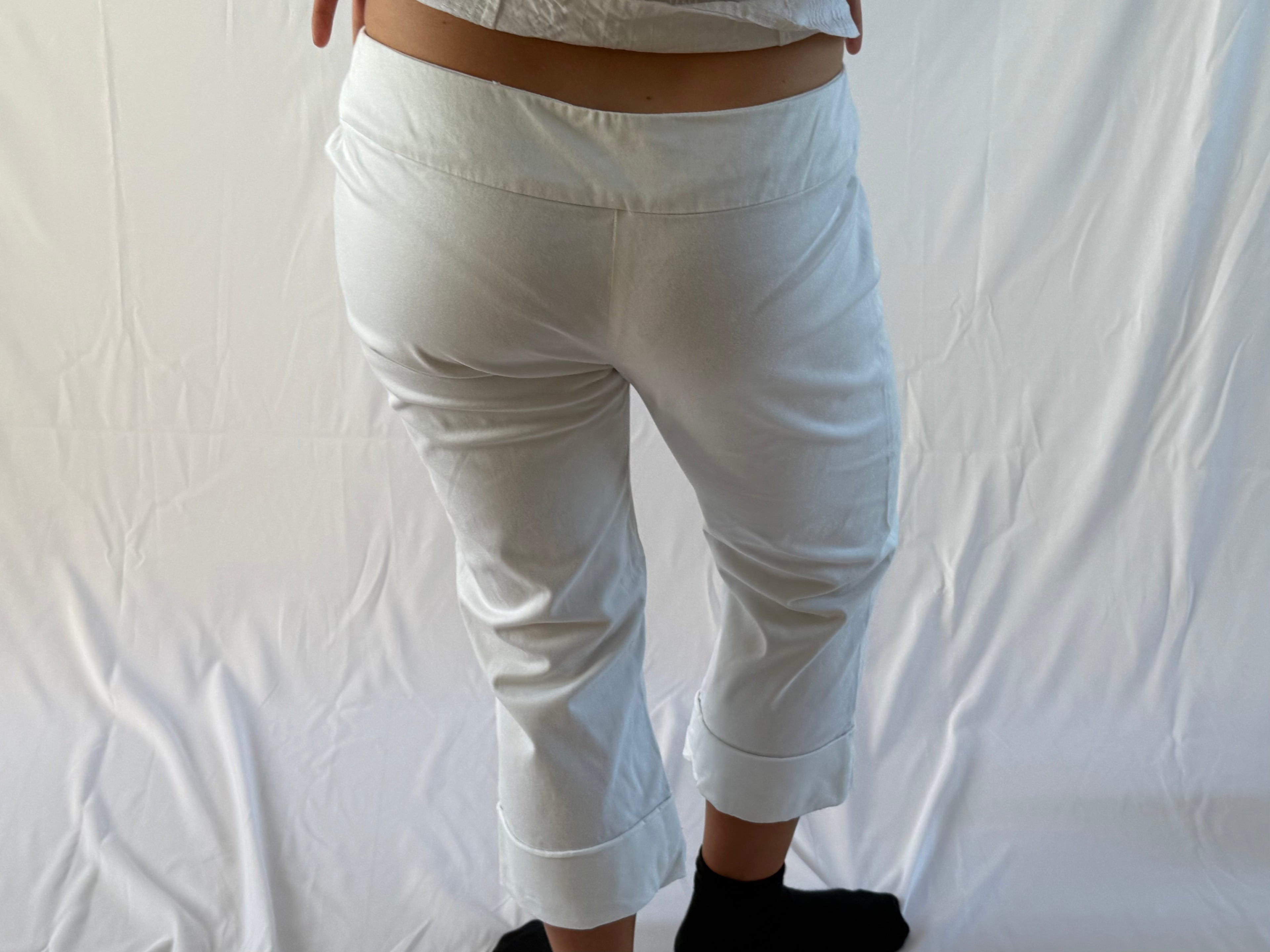 Hvide capris