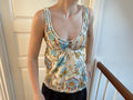 Multifarvet flowy top