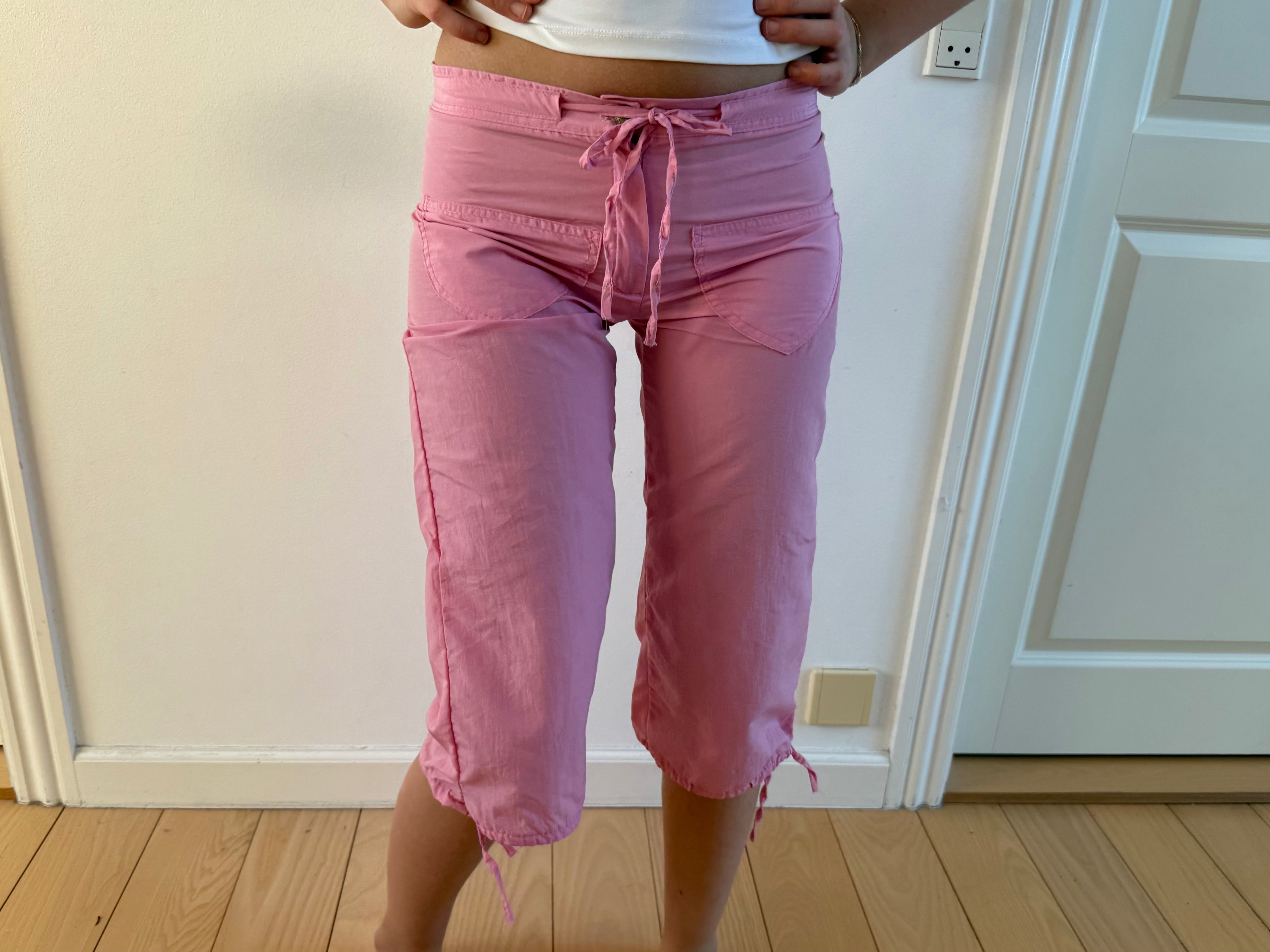Lyserøde capris