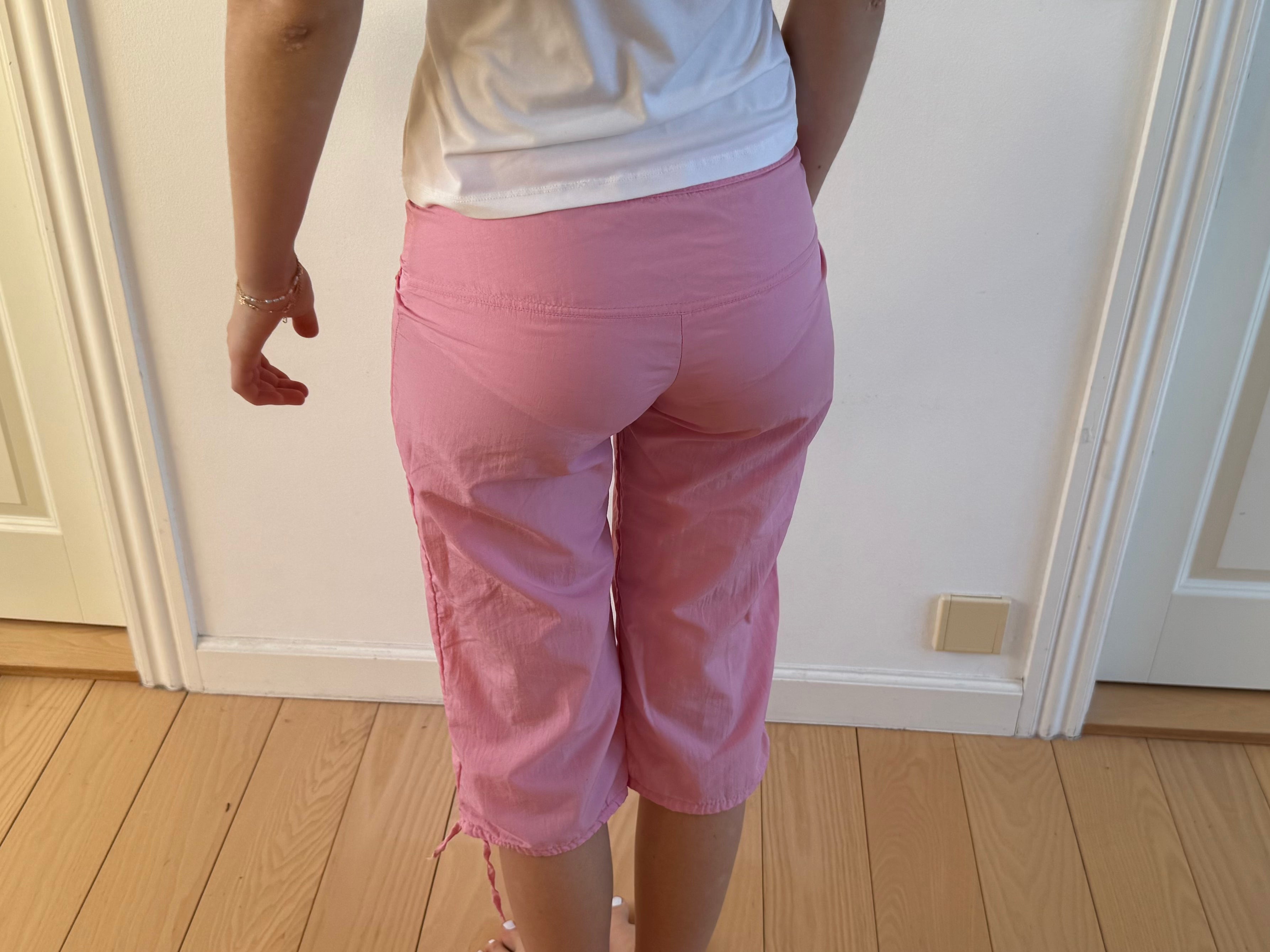 Lyserøde capris