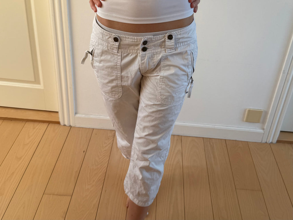 Hvide capris