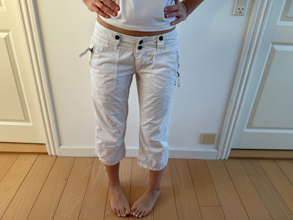 Hvide capris