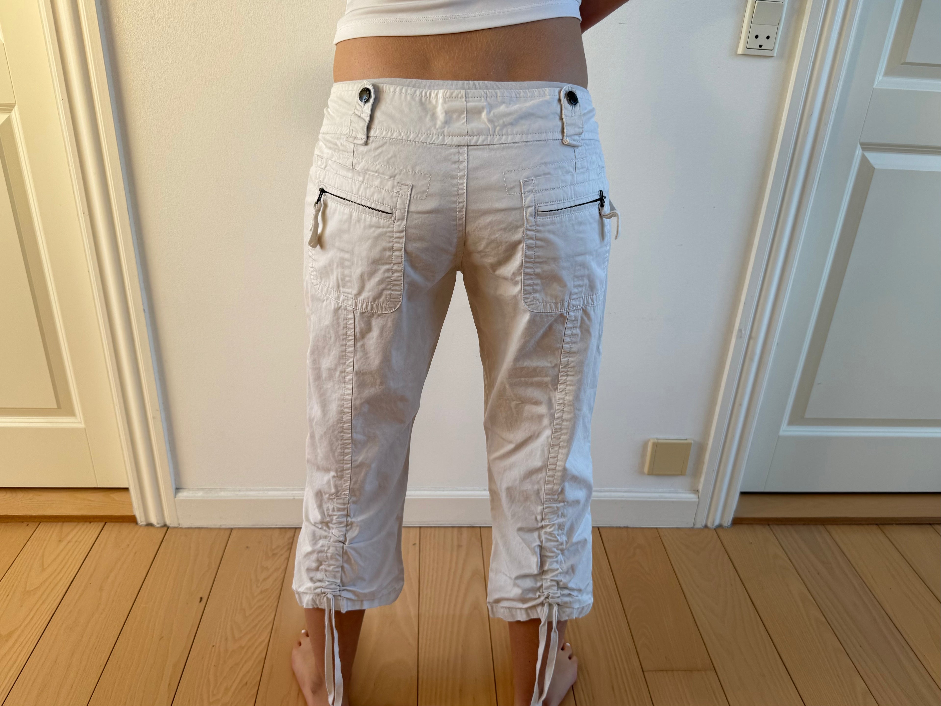 Hvide capris