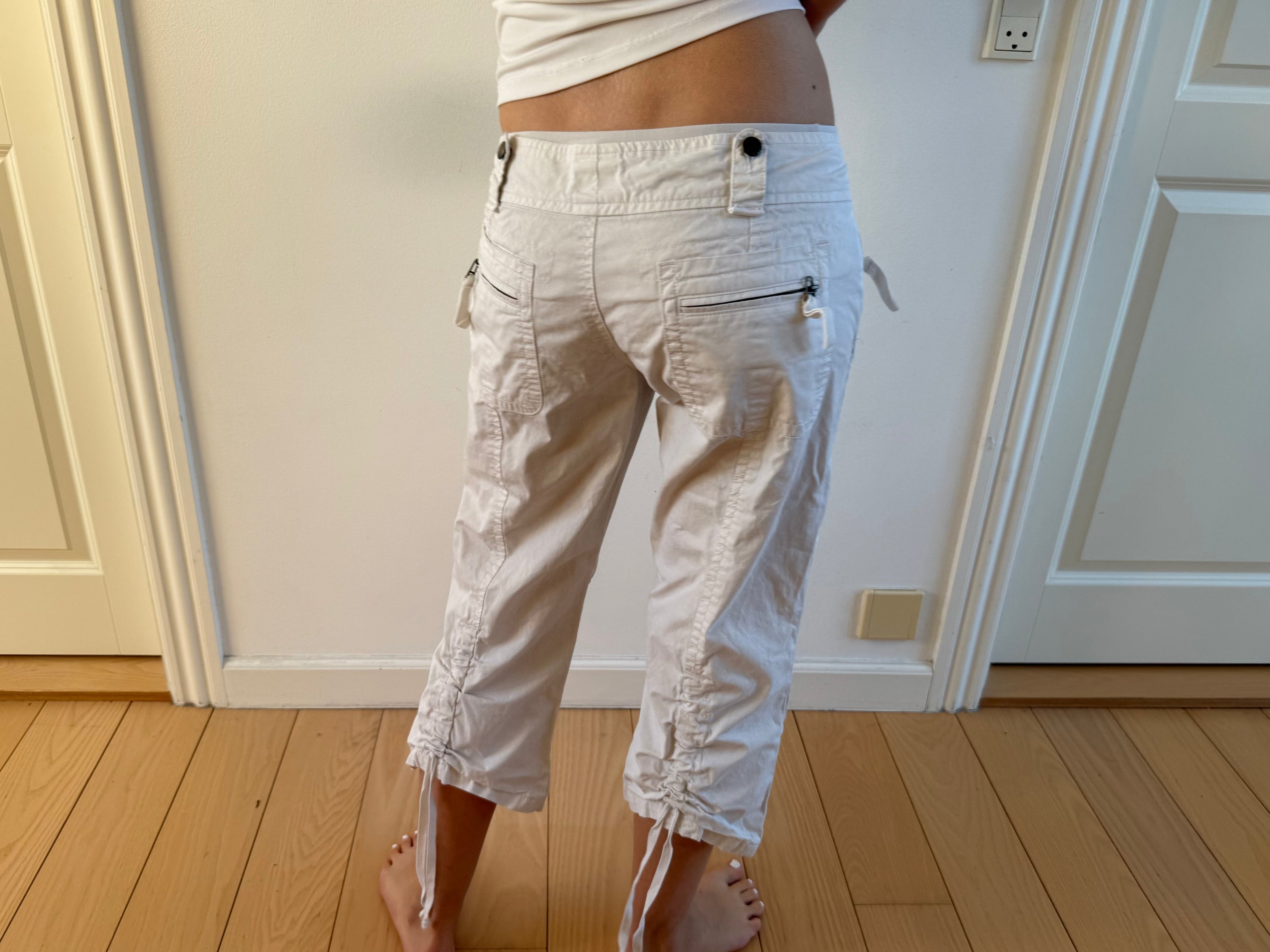 Hvide capris