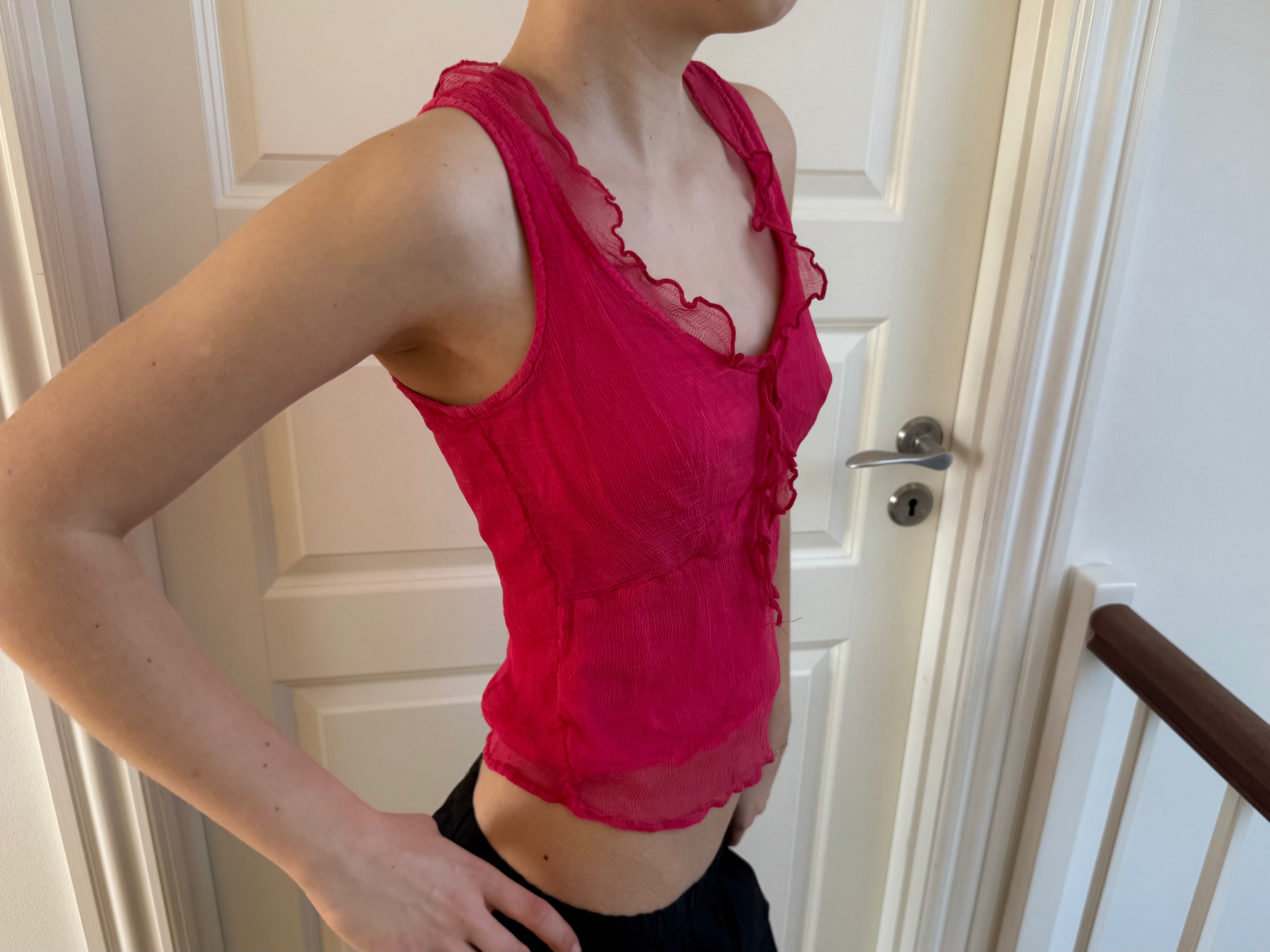 Pink sæt, nederdel + top