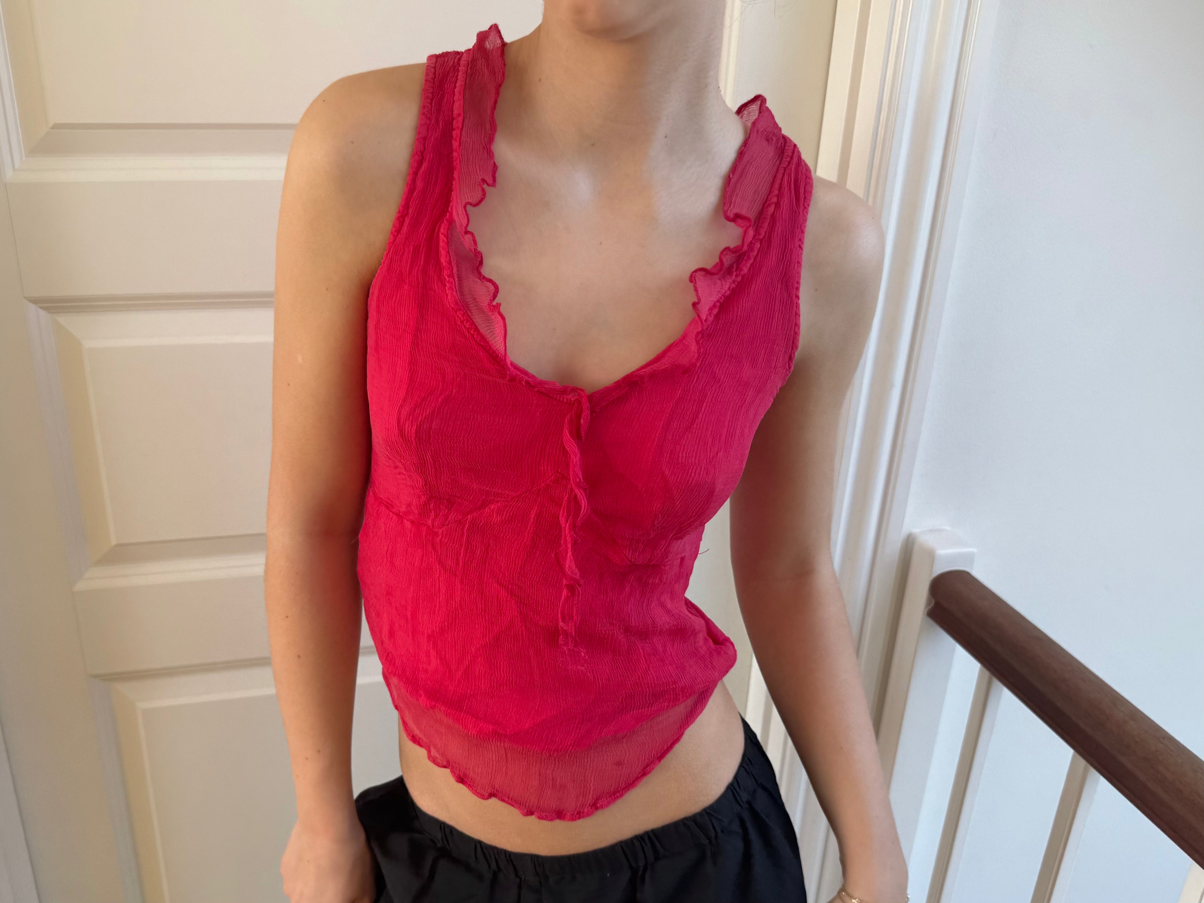 Pink sæt, nederdel + top