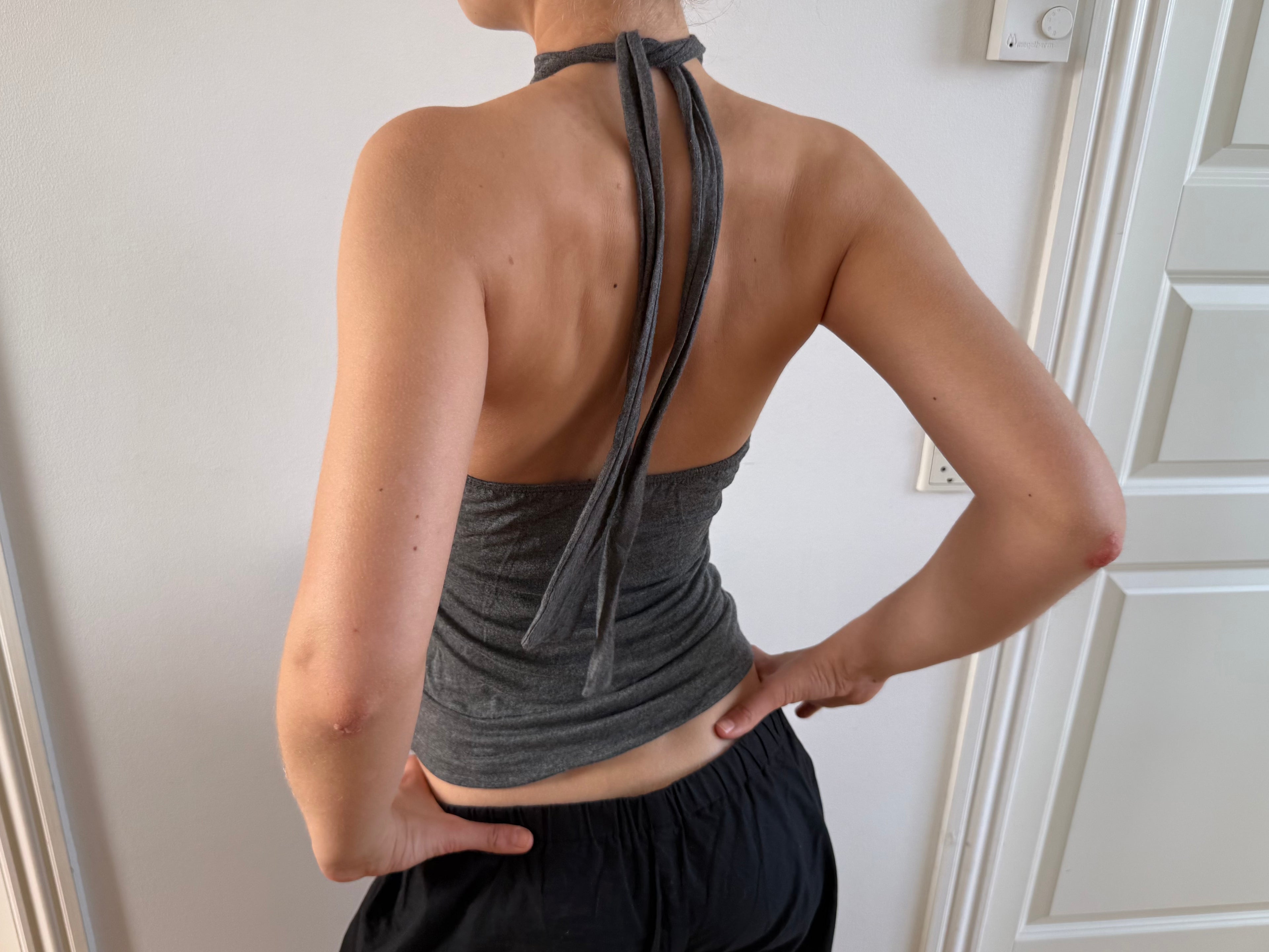 Sølv halterneck top