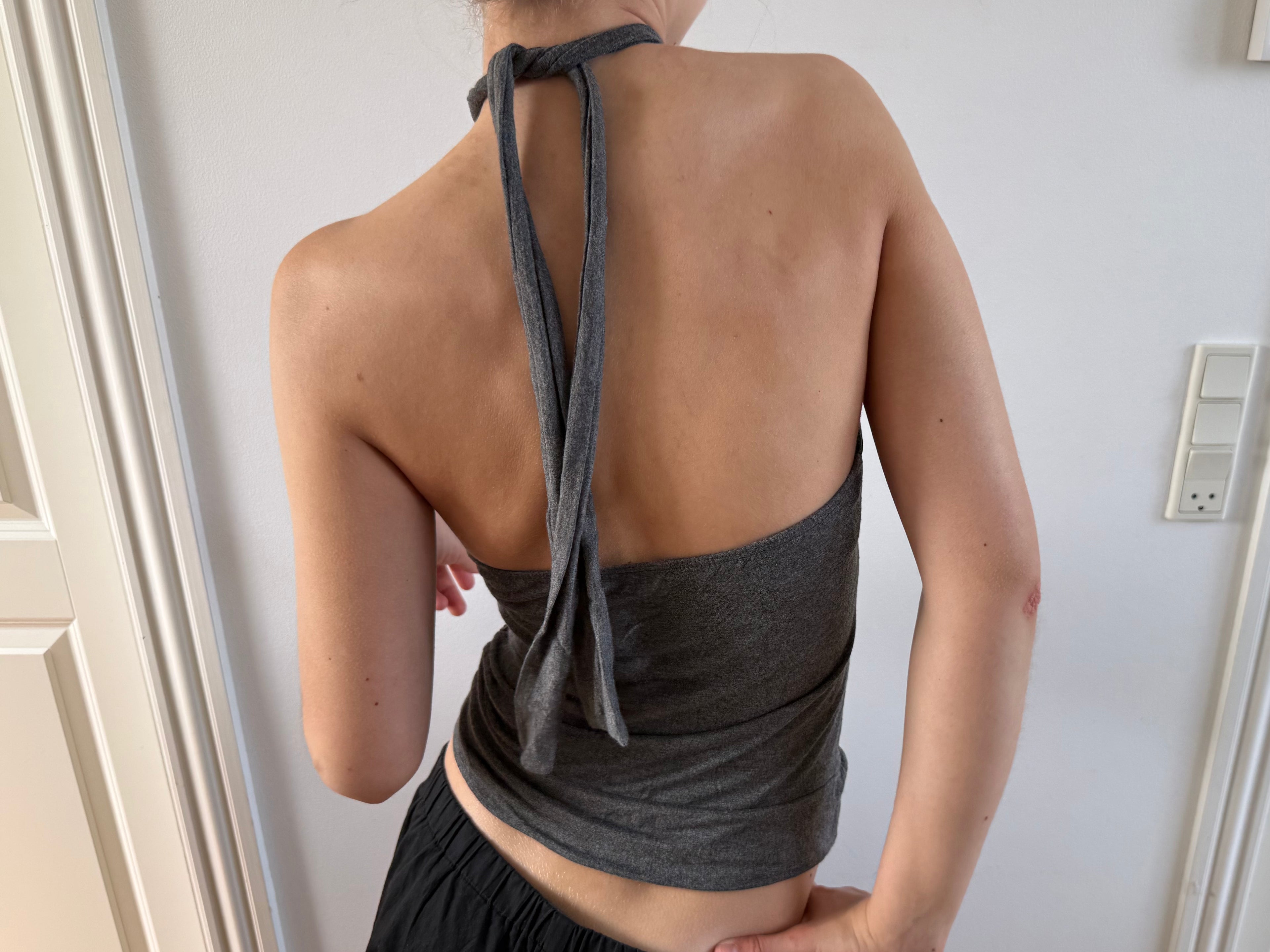 Sølv halterneck top