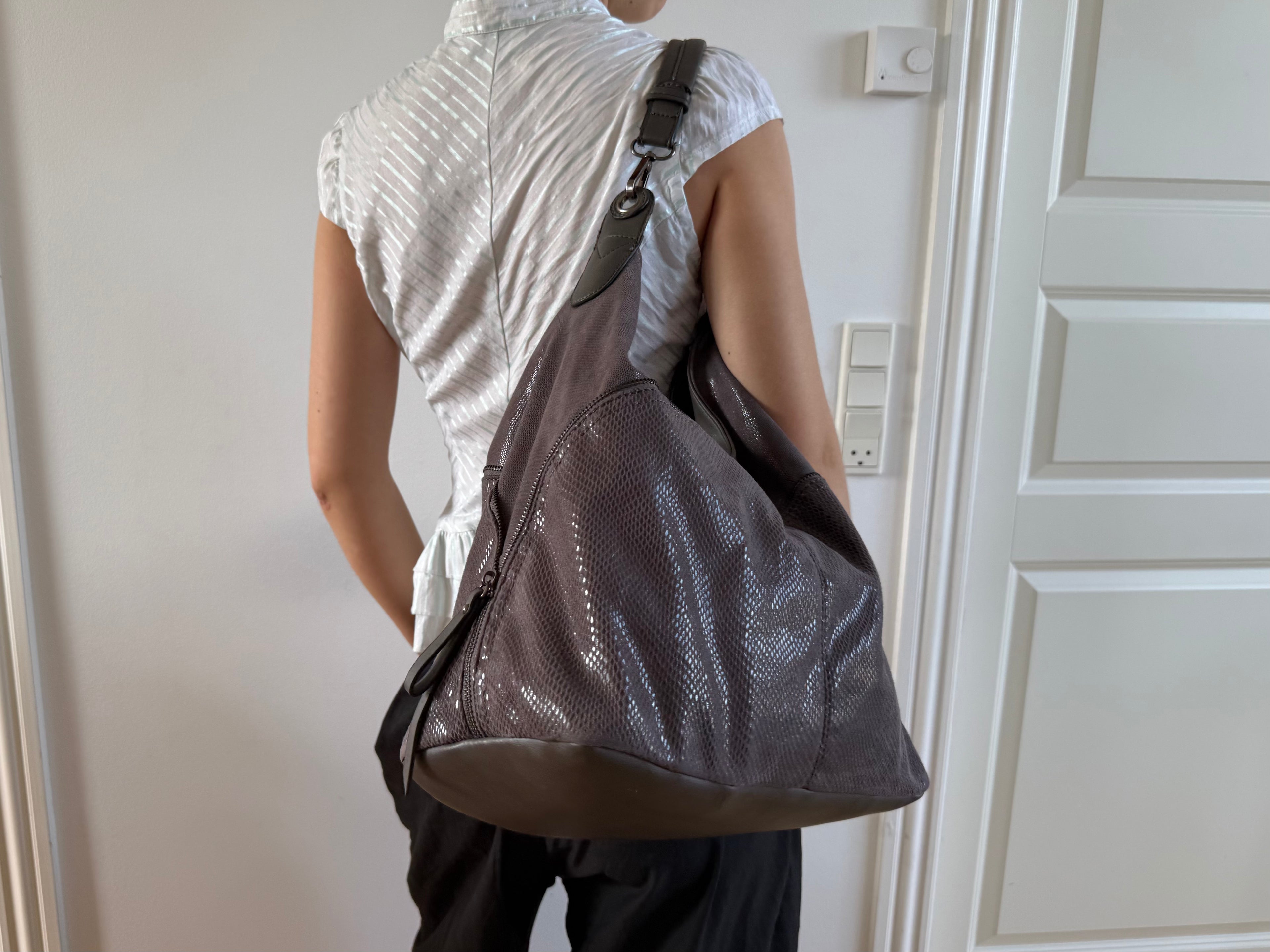 Brun crossbody taske