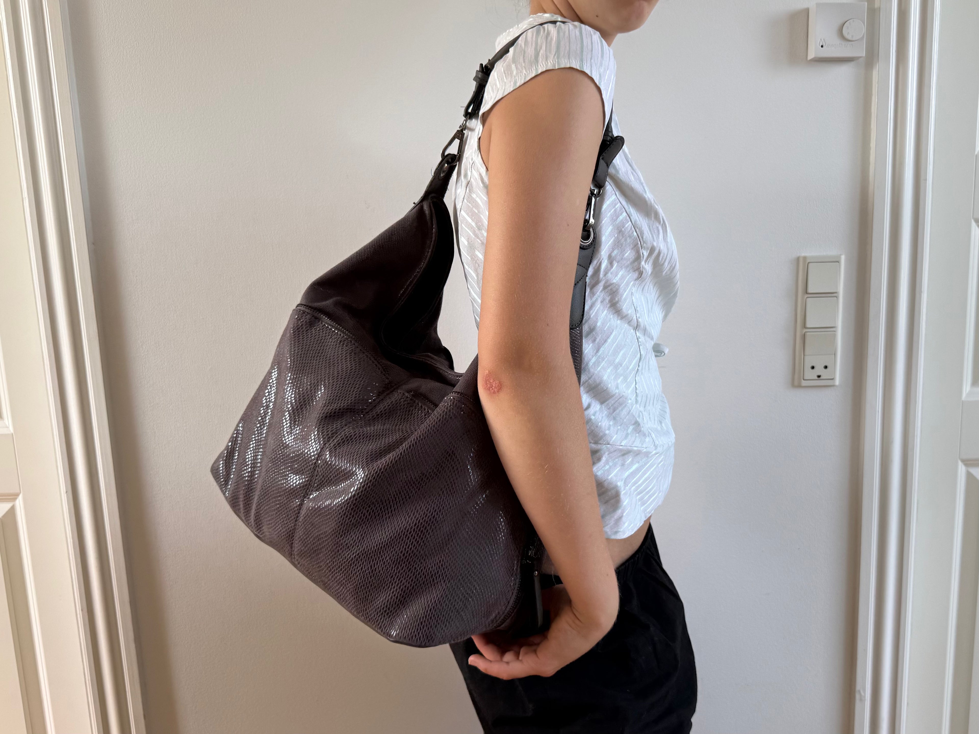 Brun crossbody taske