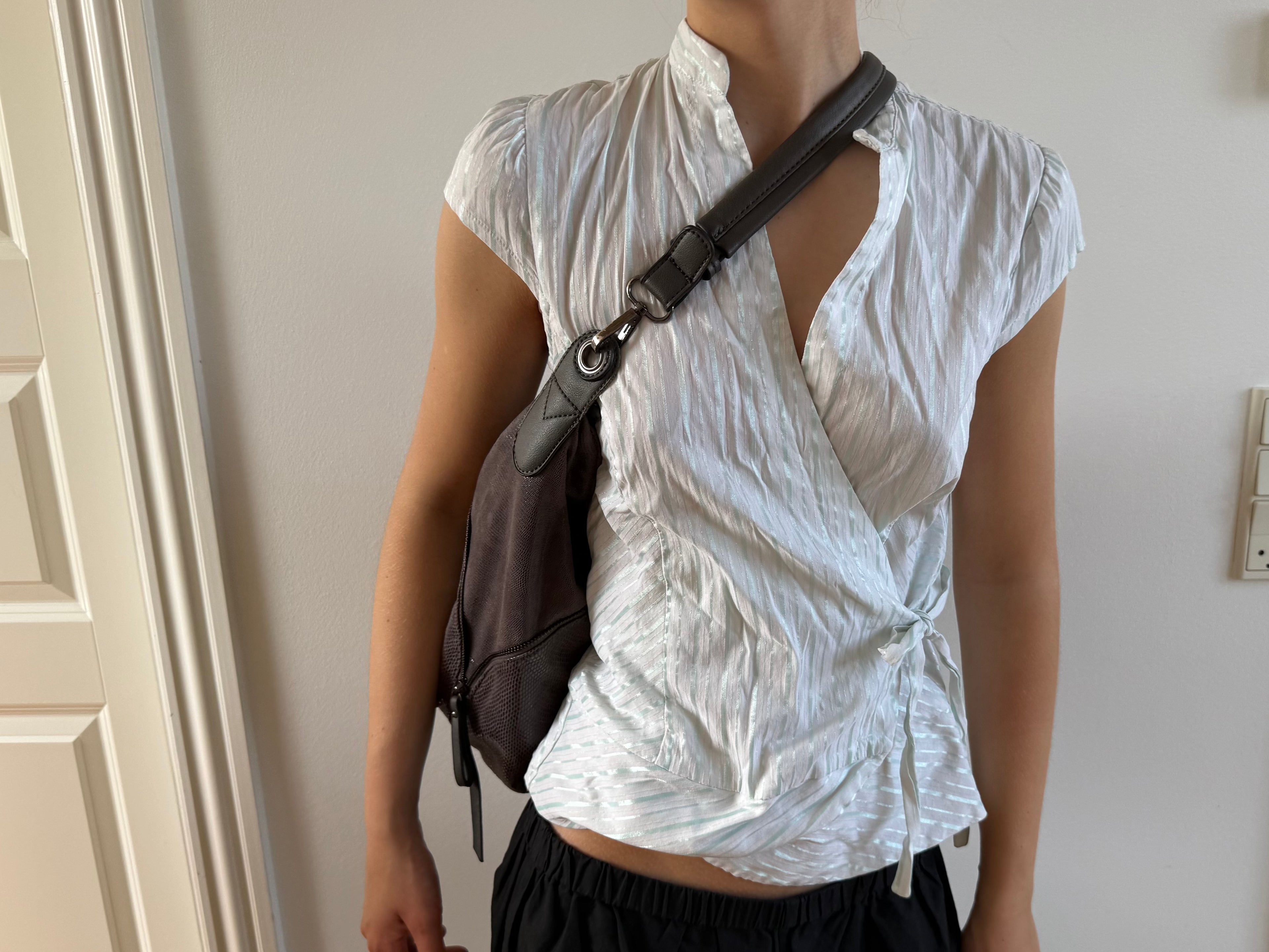 Brun crossbody taske