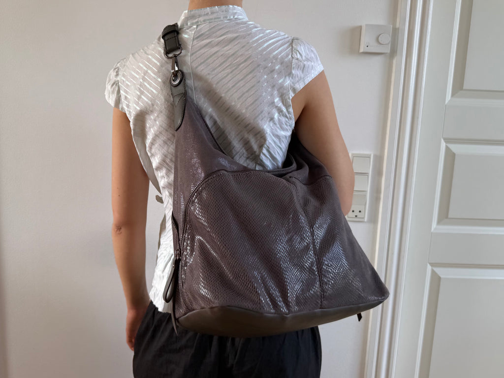 Brun crossbody taske