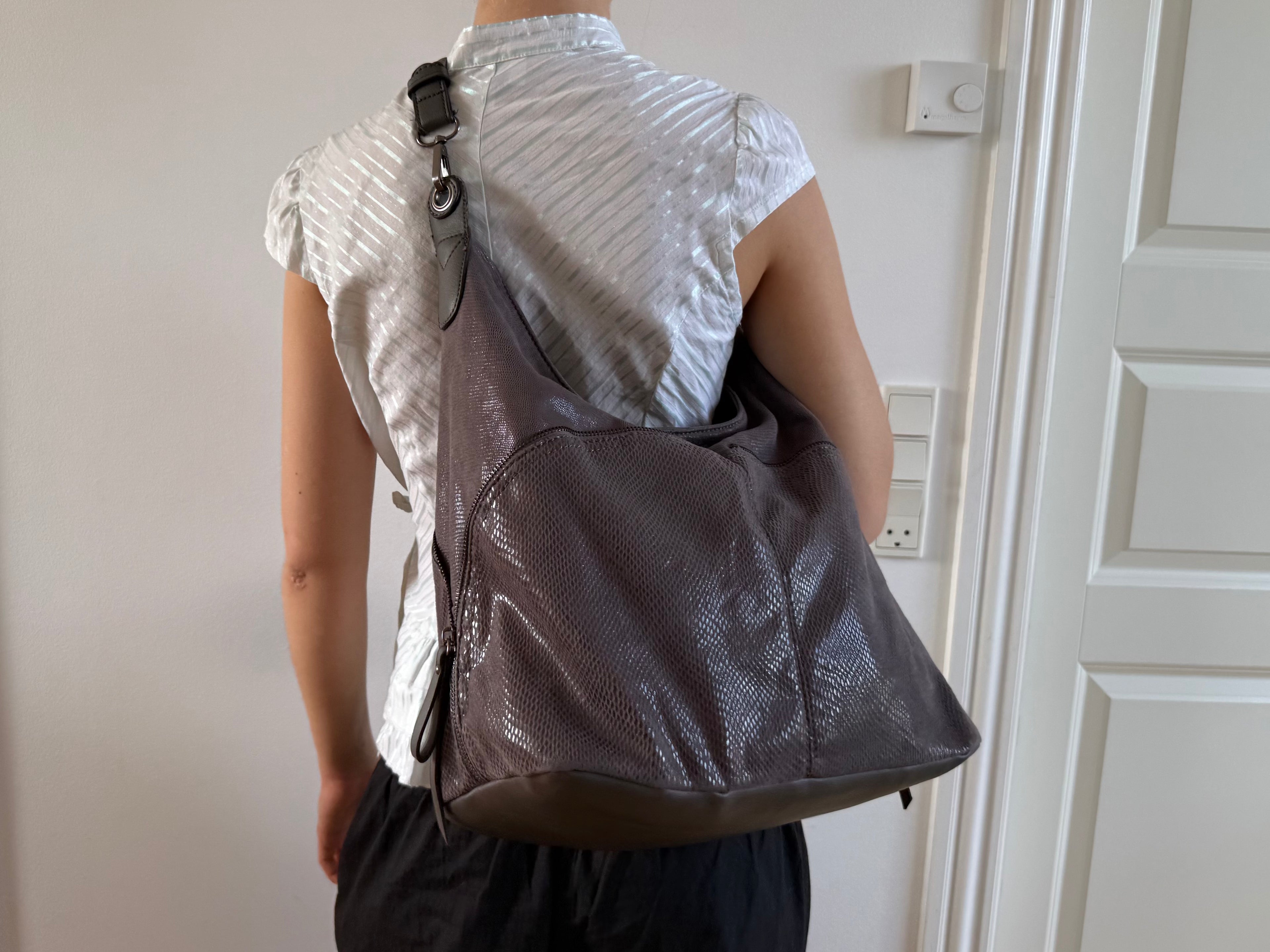 Brun crossbody taske