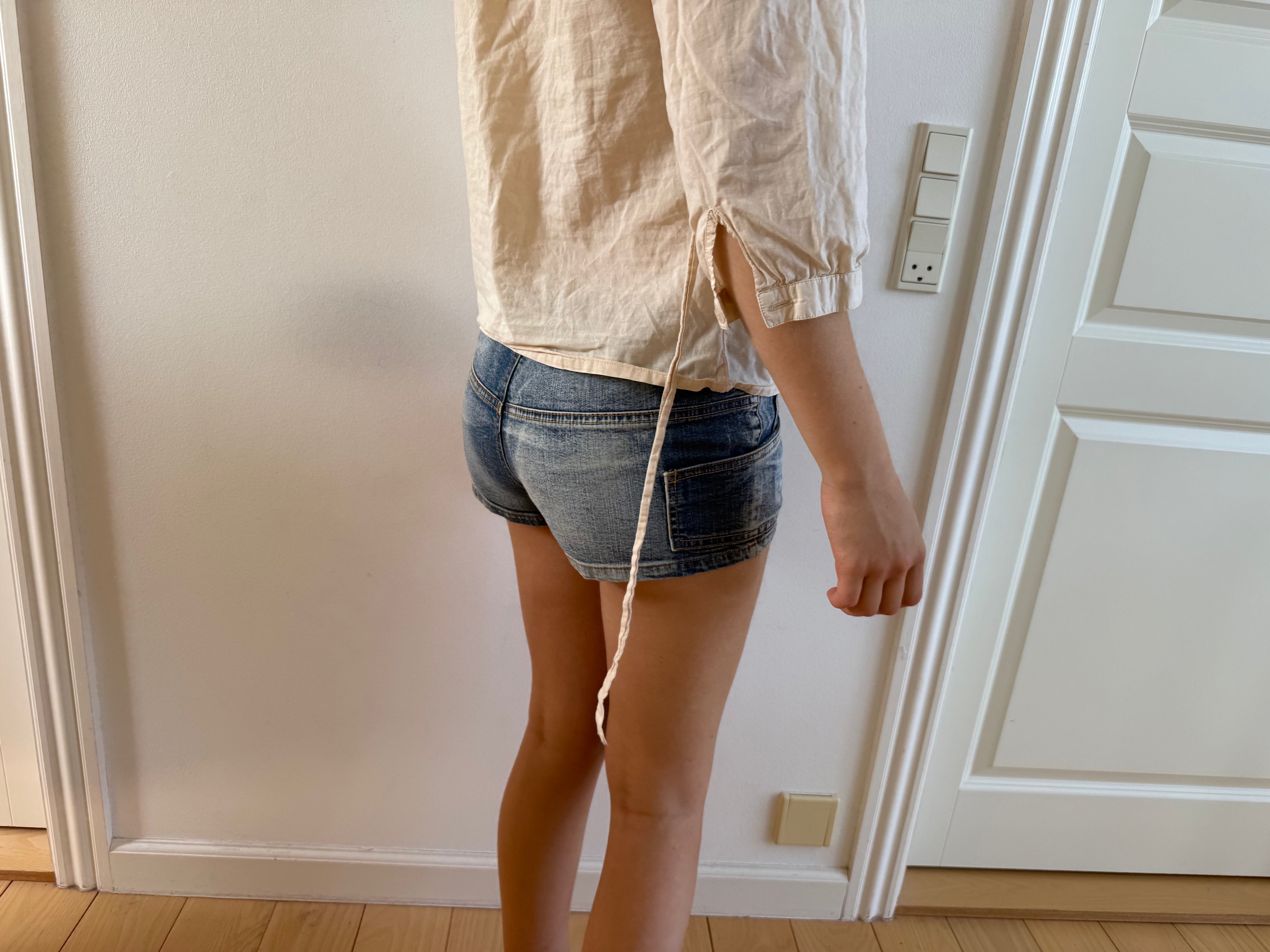 Denim bootyshorts